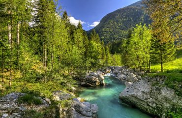 Râul Soca din Slovenia