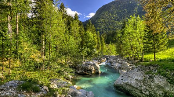Râul Soca din Slovenia